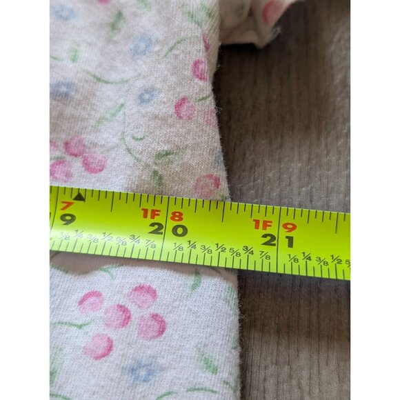 Vintage Floral Short Sleeve Nightgown Fundamentals Size M Pink & Blue Flowers - Picture 8 of 8